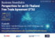 Business Roundtable: Perspectives for an EU-Thailand Free Trade Agreement (FTA)