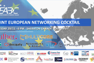 Joint European Networking Cocktail on 29 November 2022 with EABC -The European Chamber of Commerce Thailand